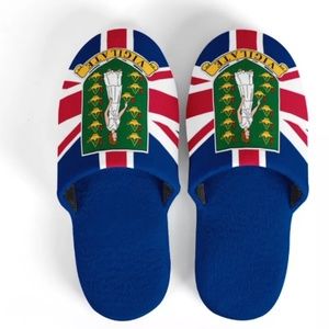 British Virgin Islands HOUSE SHOES. WOMENS LARGE